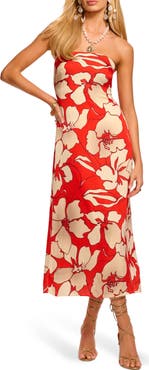 Ramy Brook Kamilla Floral Strapless Dress