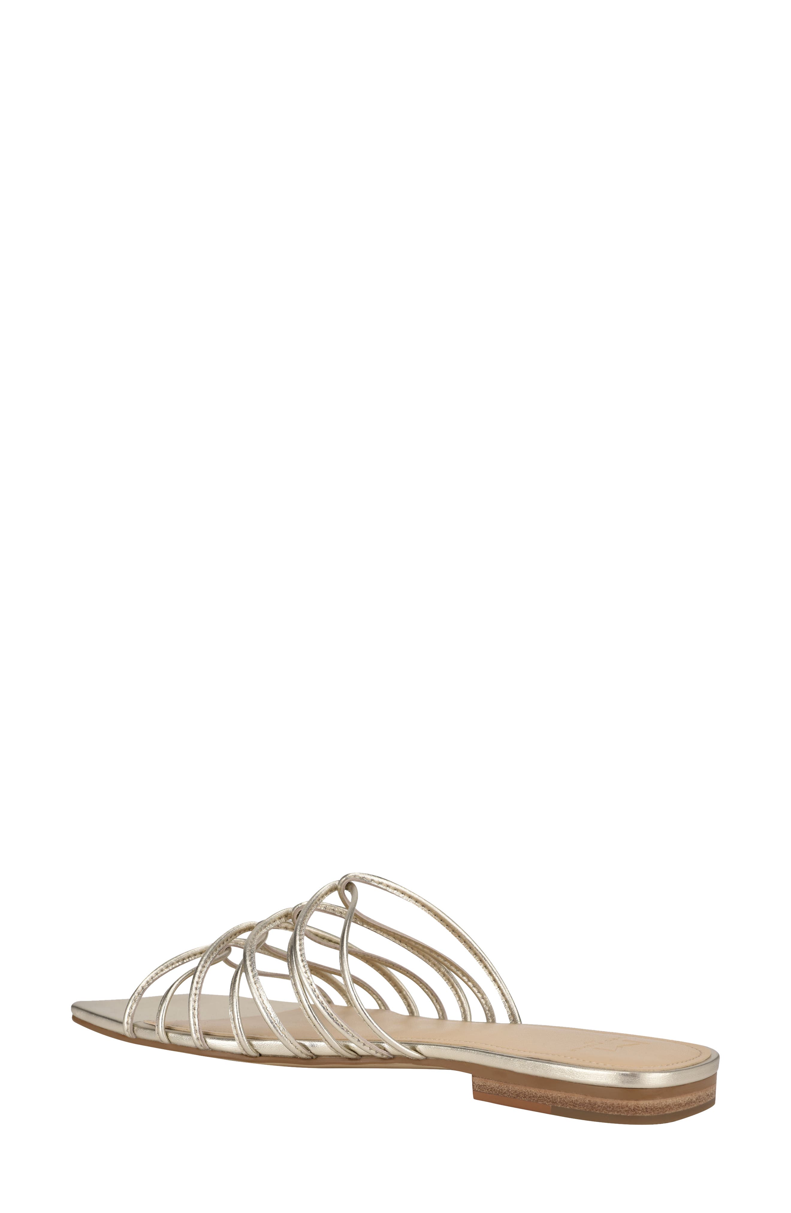 Marcio Slide Sandal, Alternate, color, PLATINO