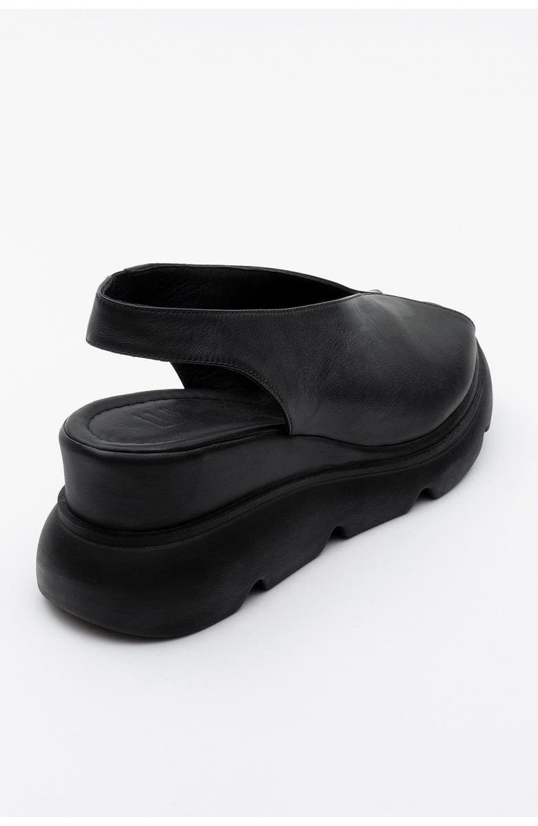 Forever & Always Shoes Sam Leather Platform Sandal, Alternate, color, Black Leather