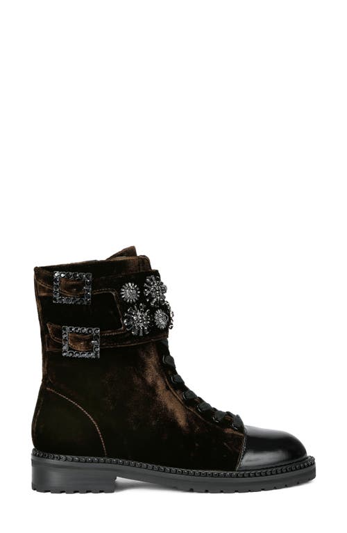 Kurt Geiger London Stoop Combat Boot In Brown