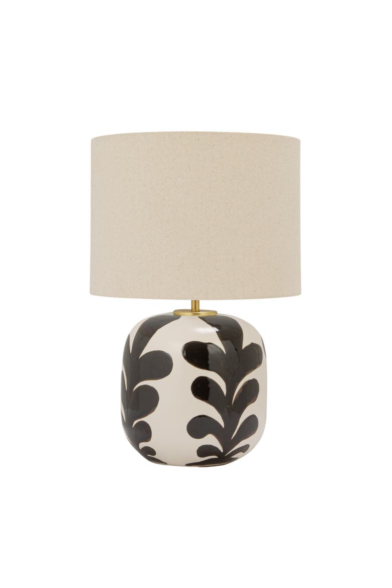 Table Lamp with Linen Shade and Inline Switch, Alternate, color, White