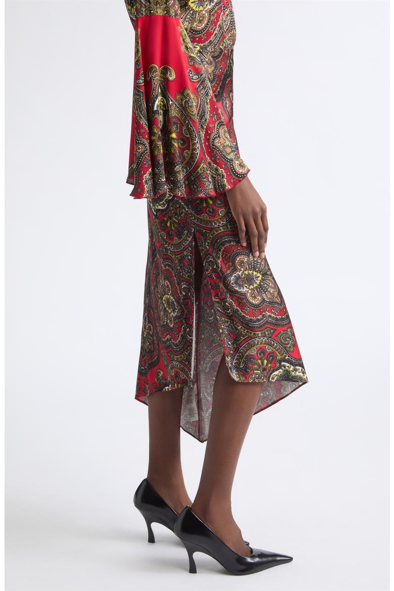 Maeve Asymmetric Slip Skirt, Alternate, color, BON VOYAGE HIBISCUS MULTI