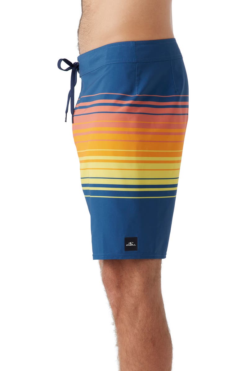 O'Neill Hyperfreak Heat Stripe Swim Trunks, Alternate, color, 