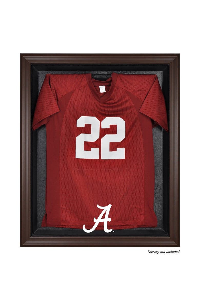 FANATICS AUTHENTIC Alabama Crimson Tide Brown Framed Logo Jersey Display Case, Main, color, 