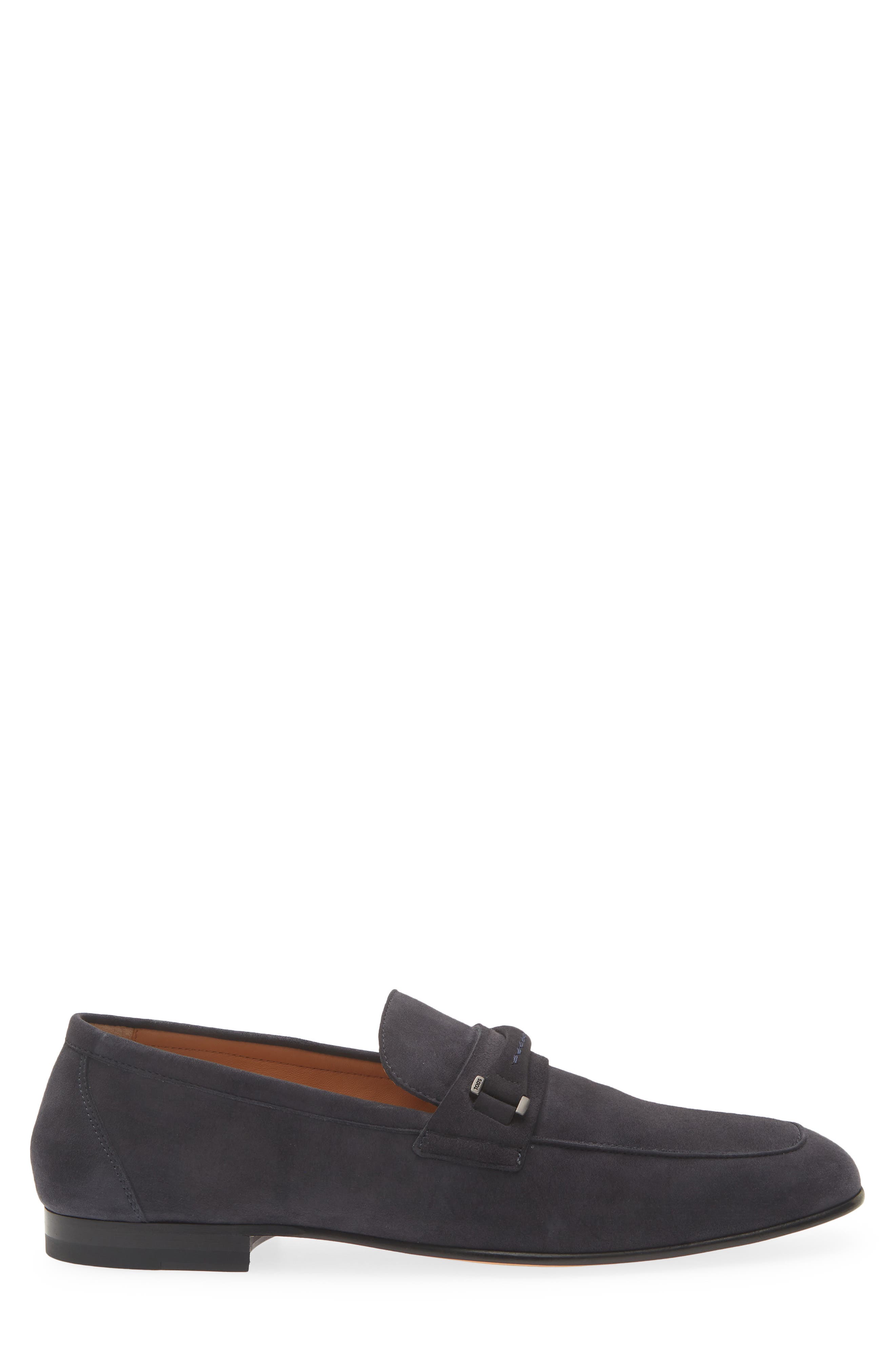 Pashmy Suede Loafer, Alternate, color, BLU