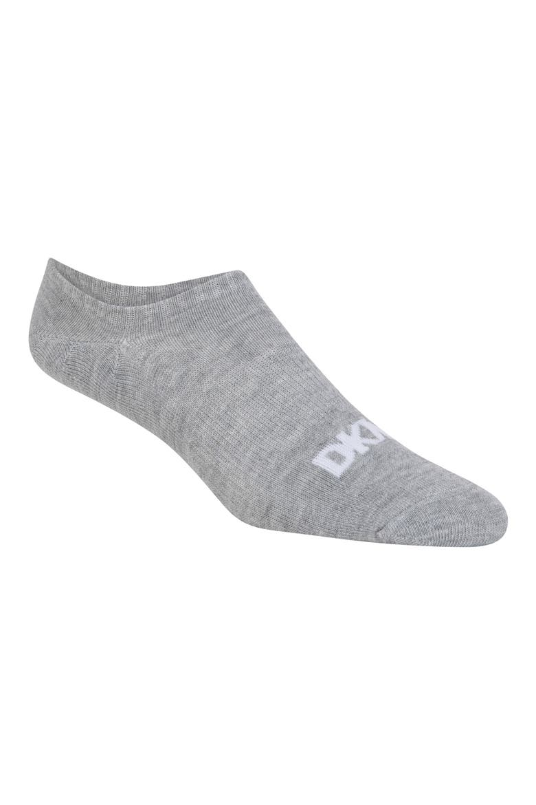 6-Pack Liner Socks, Alternate, color, GREY/ BLACK