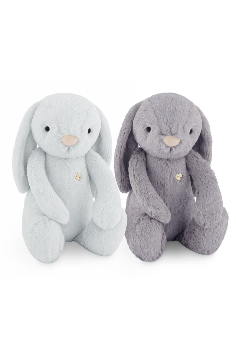 Penelope the Bunny Set of Two 12" Plush BFF Bunnies - Classic Collection, Main, color, Moonbeam & Silver PLUSH