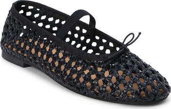 Woven Mary Jane Flat