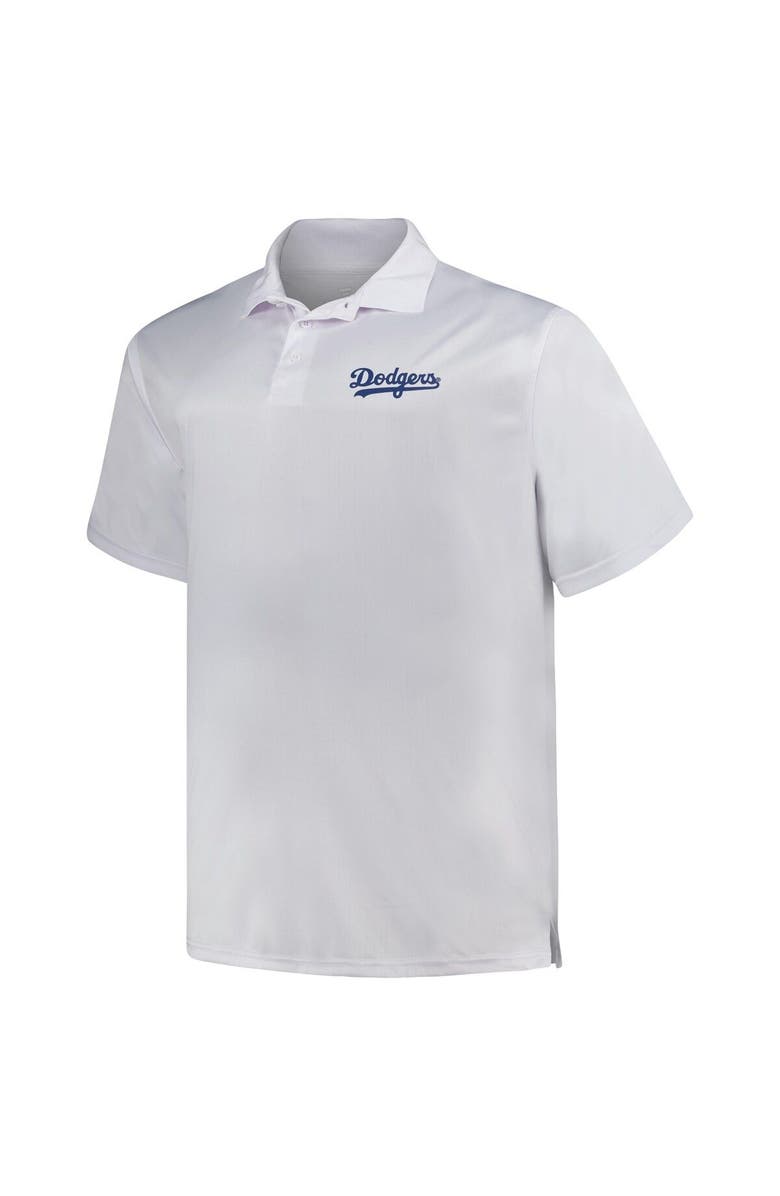 PROFILE Men's Profile White/Royal Los Angeles Dodgers Big & Tall Two-Pack Solid Polo Set, Alternate, color, 