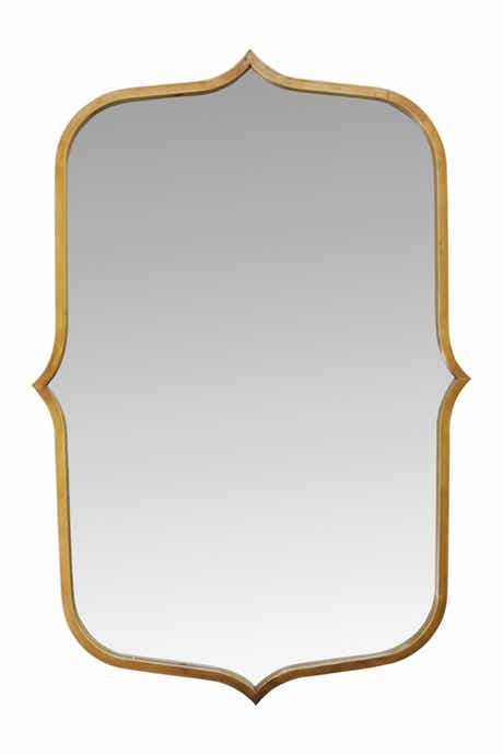 PARKLAND COLLECTION 36" Hillary Gold Metal Mirror