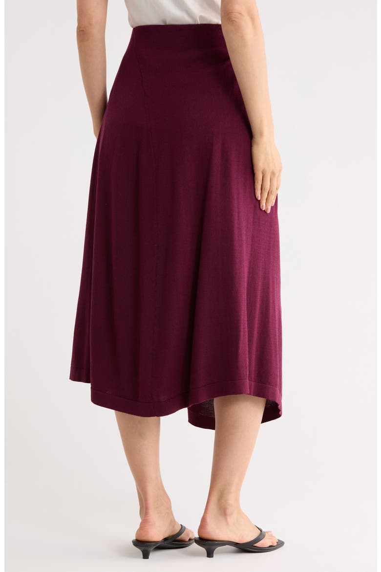 Asymmetric Pull-On Skirt, Alternate, color, VIOLET ASH