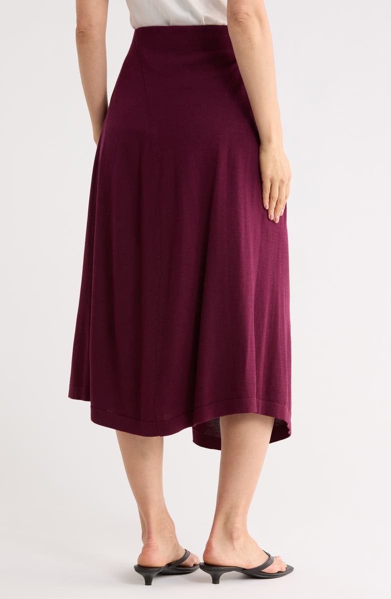 Lafayette 148 New York Asymmetric Pull-On Skirt, Alternate, color, Violet Ash
