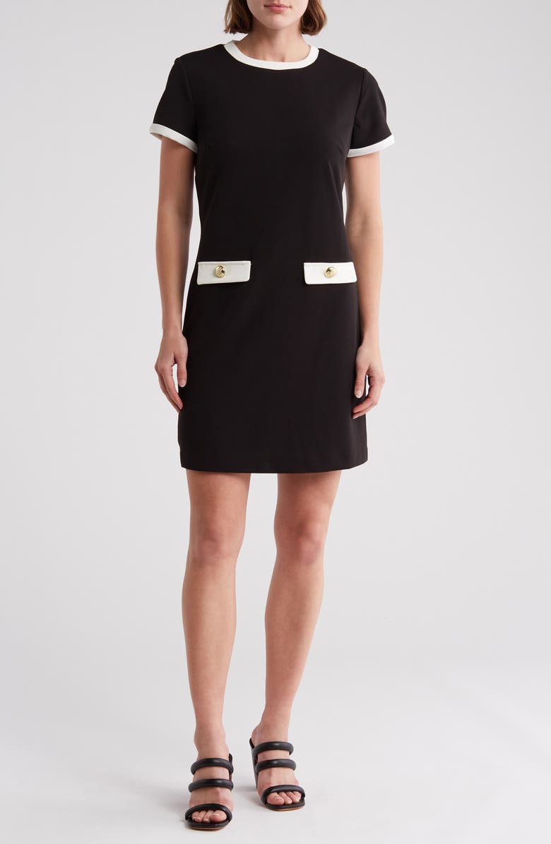 Alexia Admor Carys Shift Dress, Main, color, Black