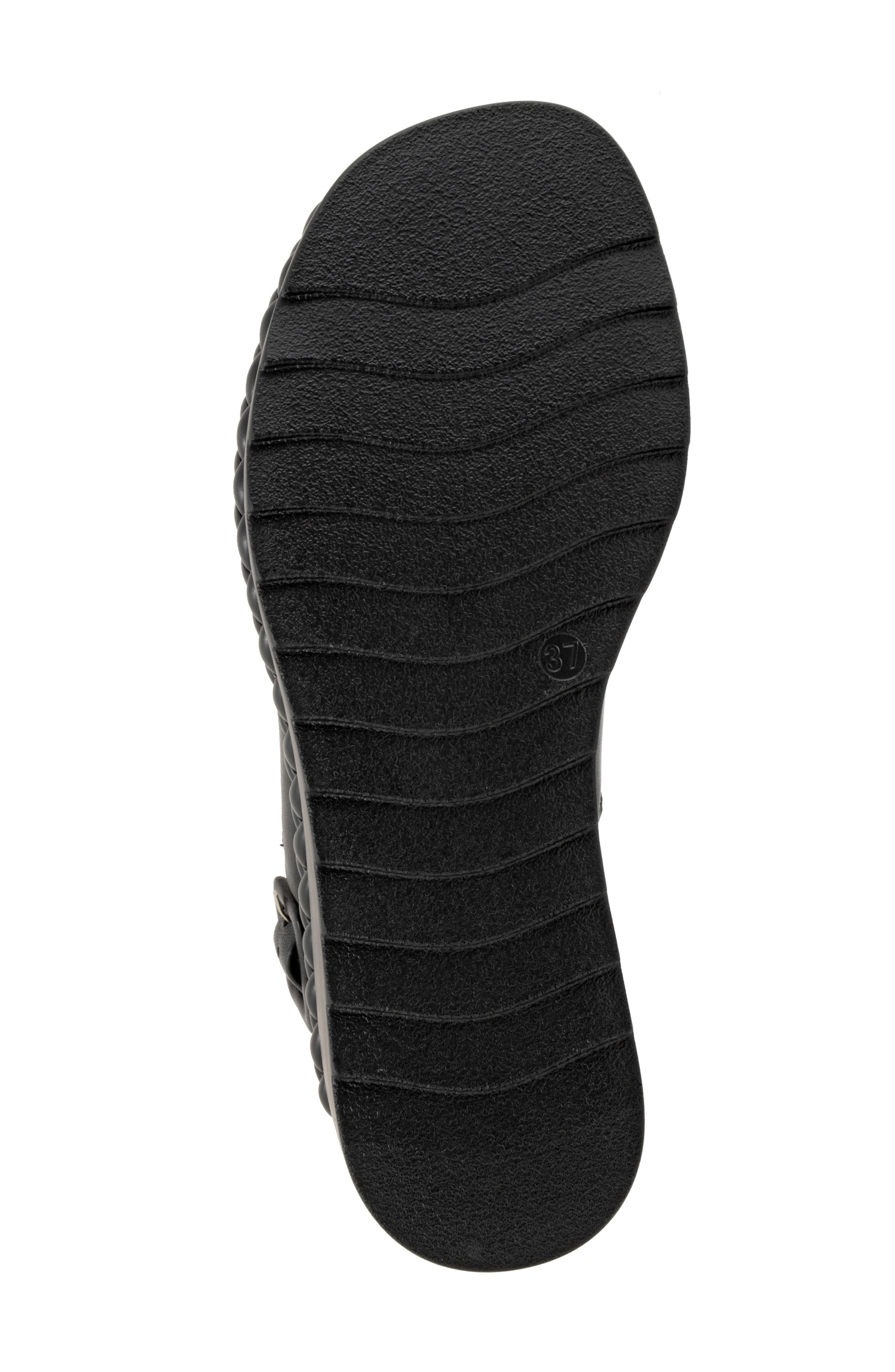 EOS FOOTWEAR Melia Platform Wedge Sandal, Alternate, color, Black