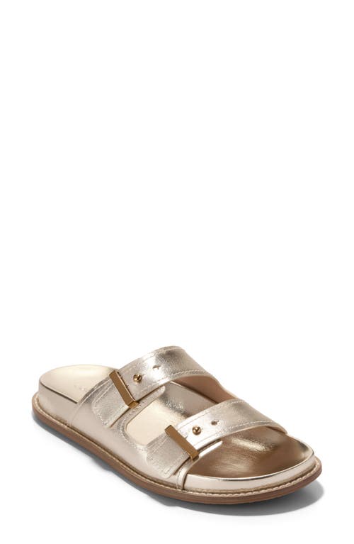 Cole Haan Marisol Sandal In Soft Gold Leather