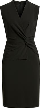 Anne Klein Twist Front Sheath Dress