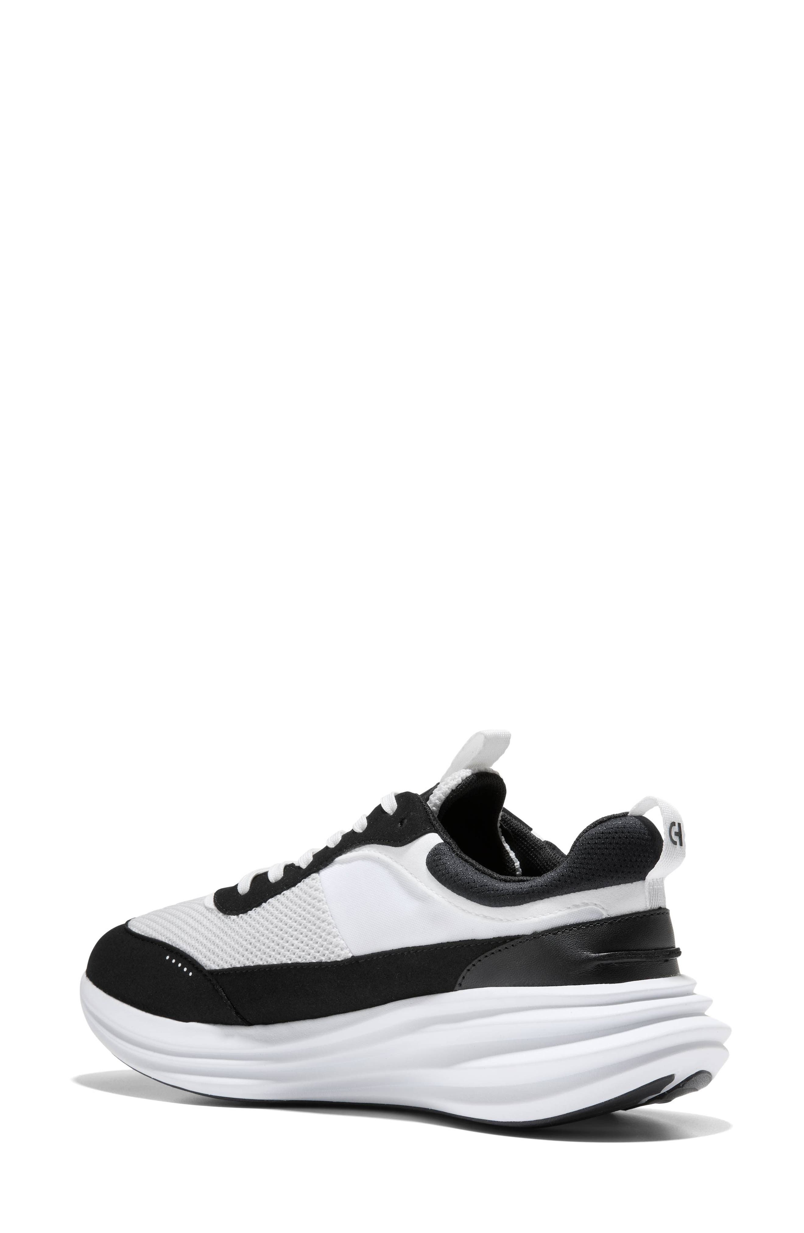 Cole Haan ØriginalGrand Quadstreak Running Shoe, Alternate, color, Optic White / Black