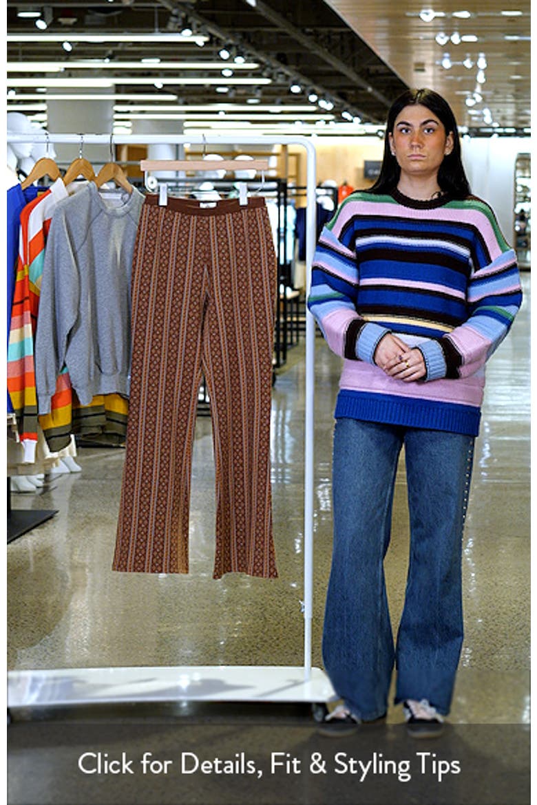 San Carlos Mixed Print Jacquard Flare Pants video