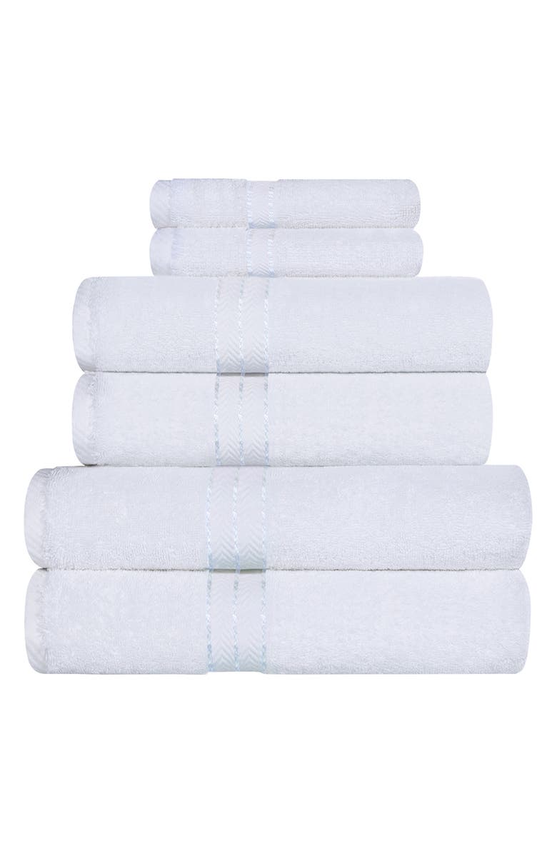 Superior 6-Piece Turkish Cotton Towel Set, Main, color, White