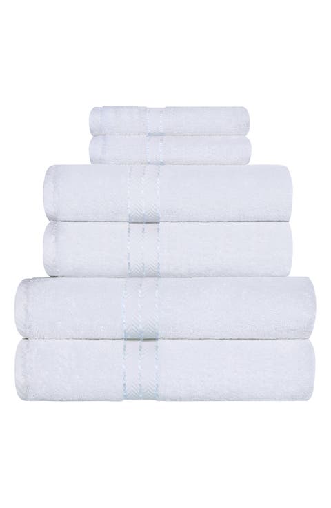 6-Piece Turkish Cotton Towel Set