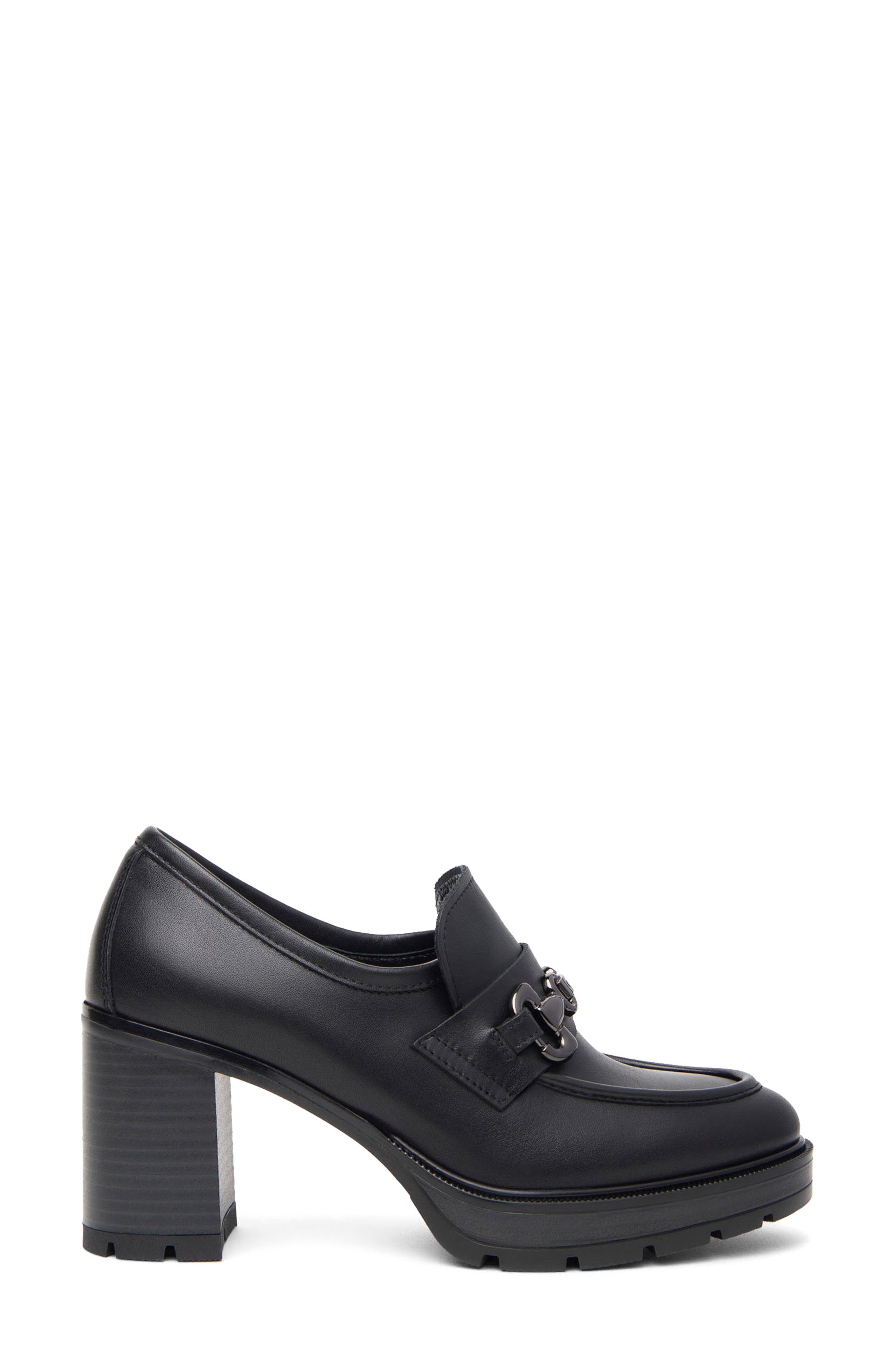 NeroGiardini Bit Loafer Pump, Alternate, color, Black