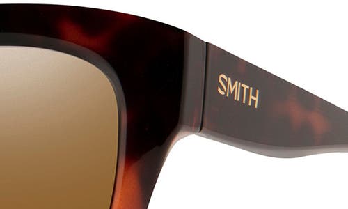 Smith Sway 52mm Chromapop™ Polarized Square Sunglasses In Brown