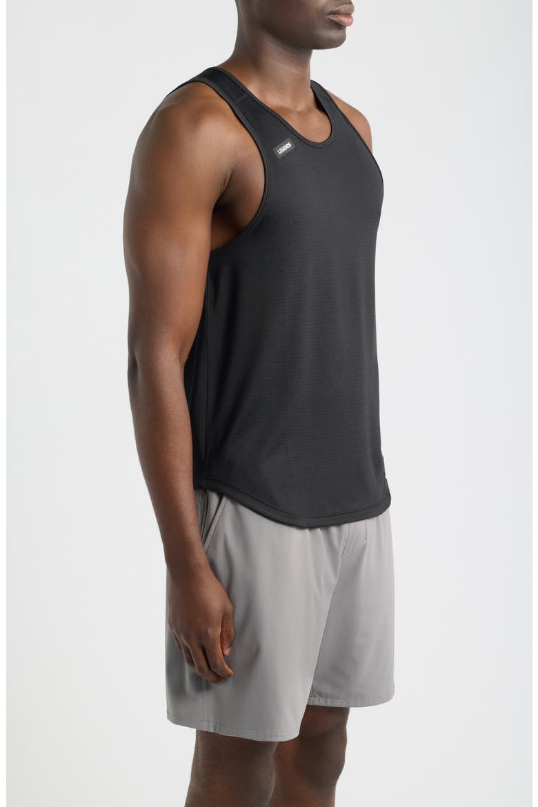 Enzo Performance Tank, Alternate, color, BLACK