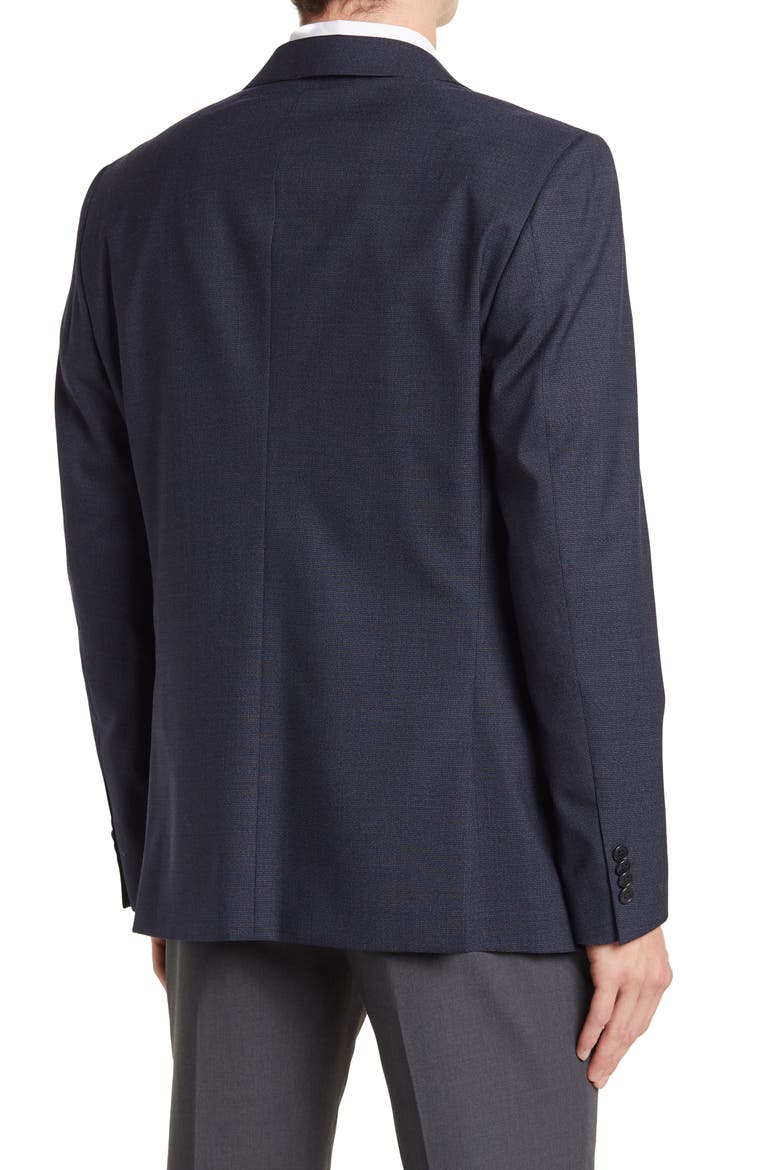 Two Button Notch Lapel Blazer, Alternate, color, NAVY