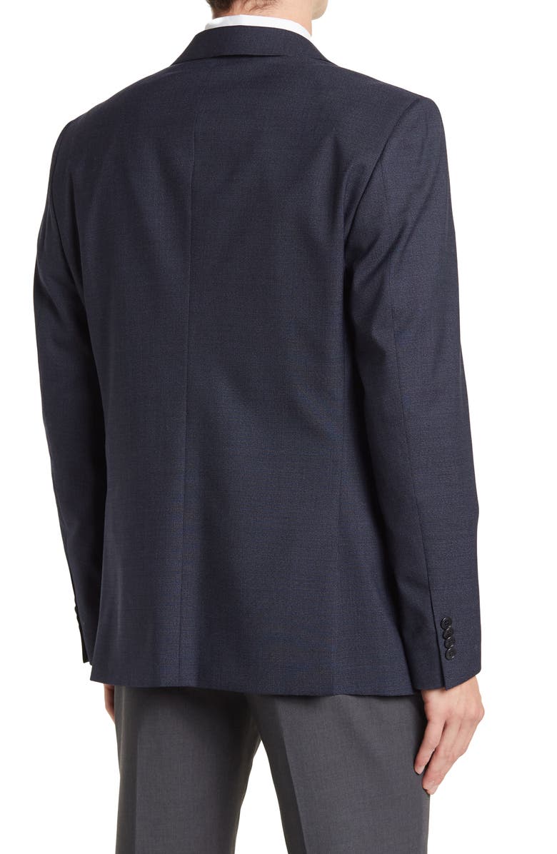 John Varvatos Two Button Notch Lapel Blazer, Alternate, color, Navy