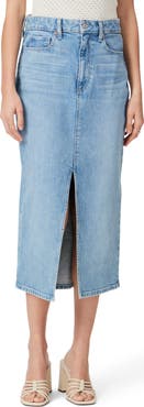 PAIGE Angela Denim Midi Skirt