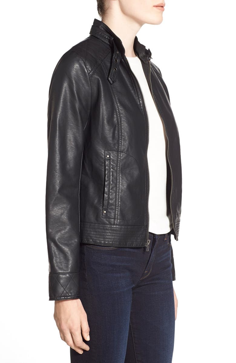 cupcakes and cashmere 'Brooklee' Faux Leather Moto Jacket, Alternate, color,