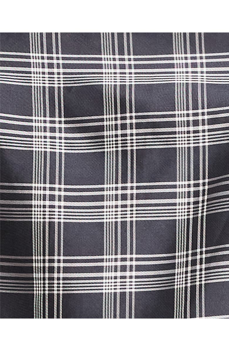 Theory Fluid Plaid High Waist Straight Leg Silk Pants, Alternate, color, Navy Multi