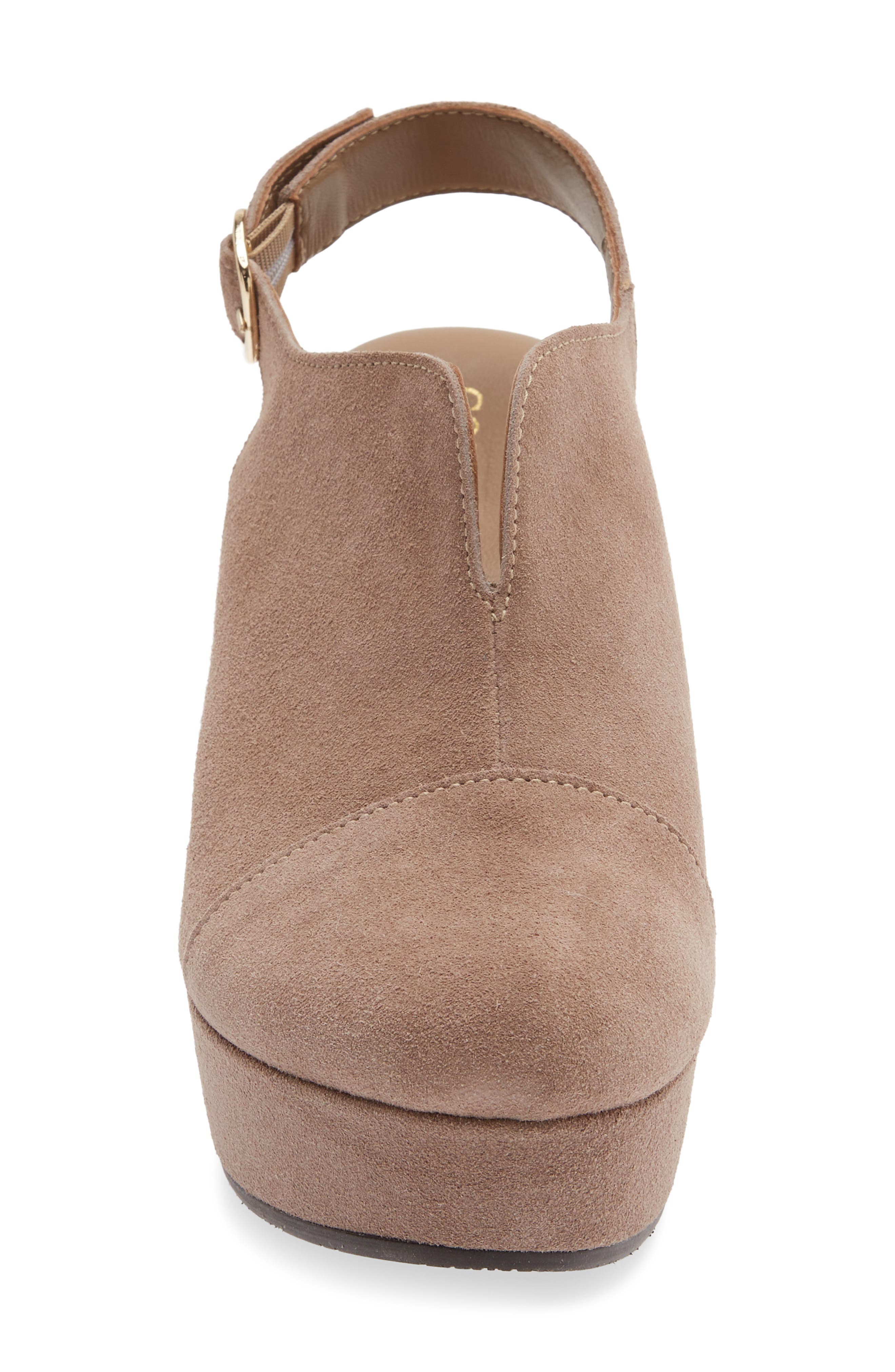 Tessa Slingback Platform Clog, Alternate, color, CRETA SUEDE