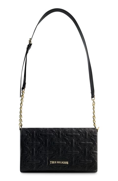 Quilted Horseshoe Flap Bag