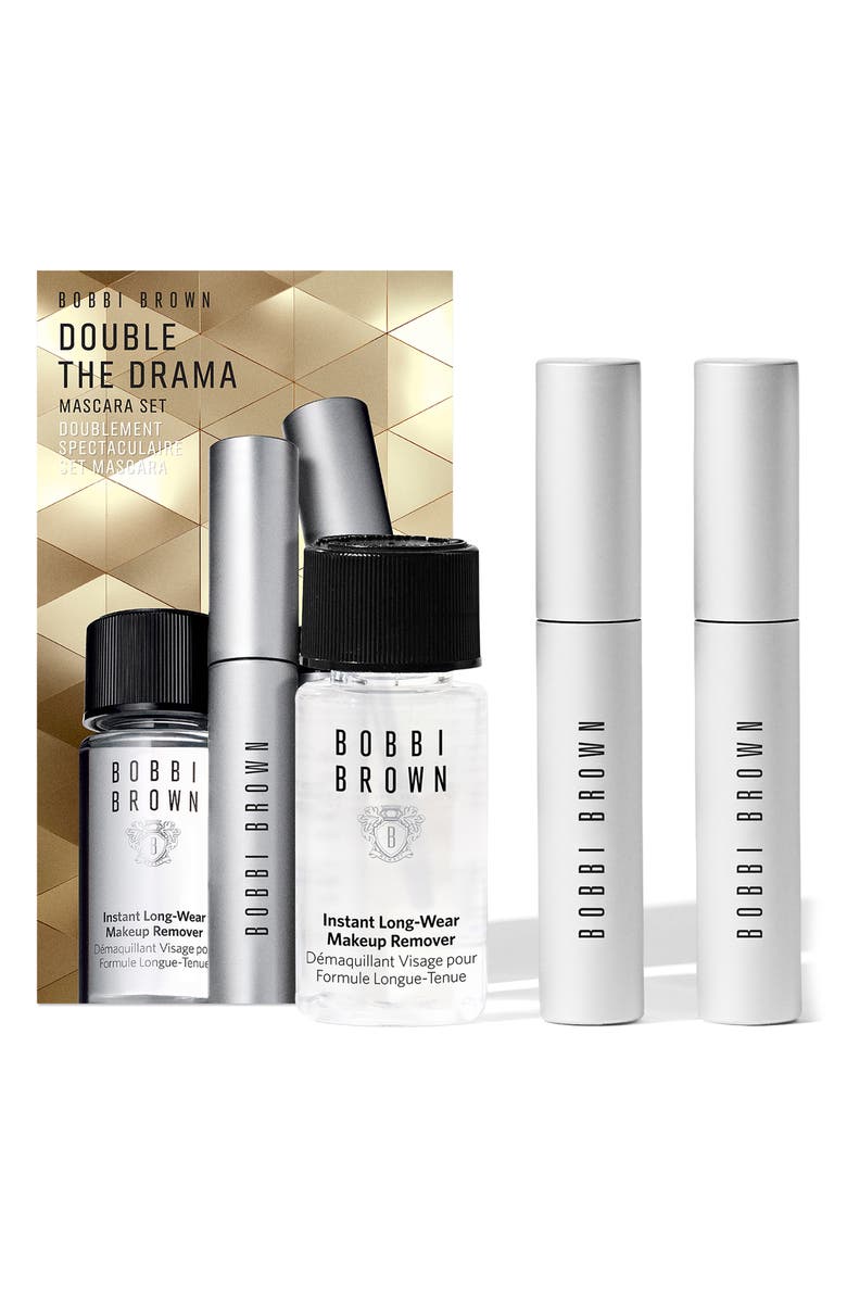 Bobbi Brown Double The Drama Long-Lasting Mascara Set (Limited Edition) $78 Value, Main, color,
