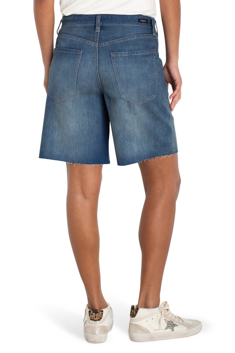 Cutoff Denim Shorts, Alternate, color, LEAWOOD