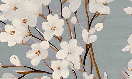 Deny Designs Blossom Flowers Cutting Board In Multi