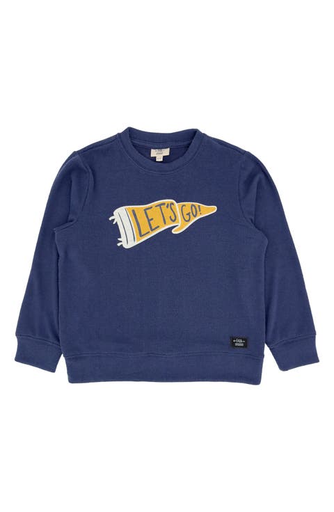 Kids' Let's Go Flag Hacci Knit Pullover