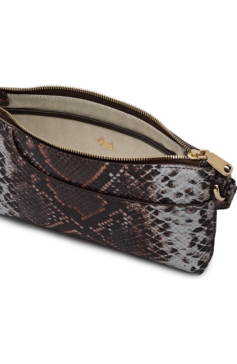 Radley Pockets - Faux Snake Mini Ziptop Shoulder Bag, Alternate, color, Carmine