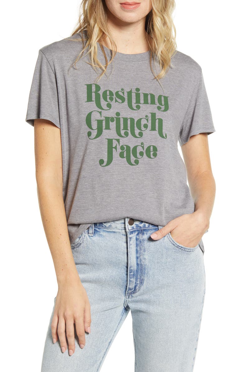 Sub_Urban Riot Resting Grinch Face Tee, Main, color, 