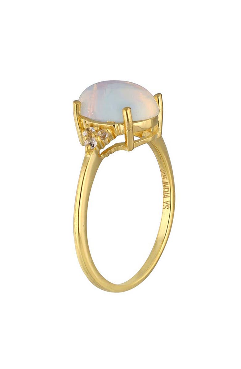 YS GEMS 18K Gold Plated Oval Cut Opal Ring, Alternate, color, 