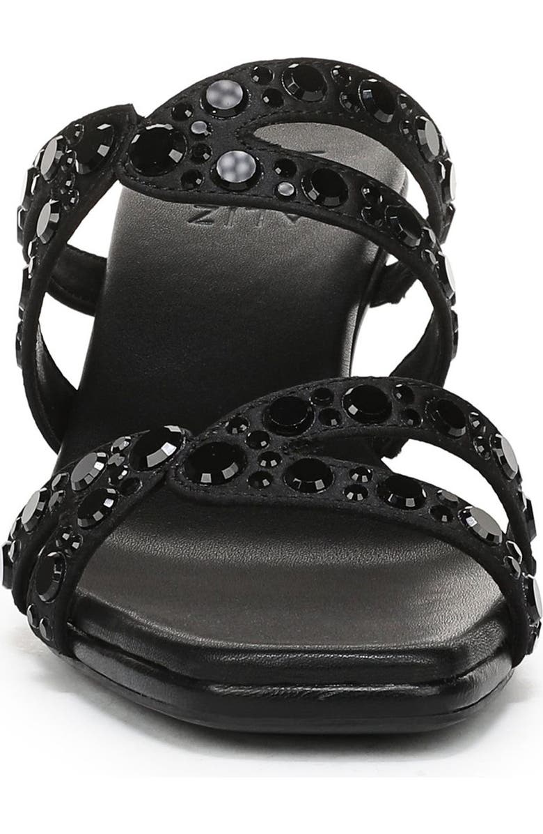 Naturalizer Kimi Slide Sandal, Alternate, color, Black Satin