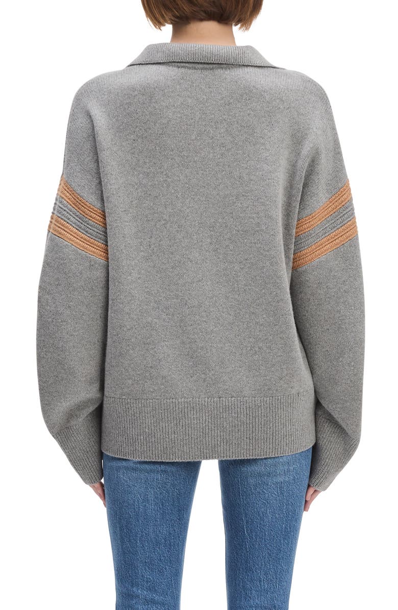 Favorite Daughter The Grace Polo Sweater, Alternate, color, Grey Combo
