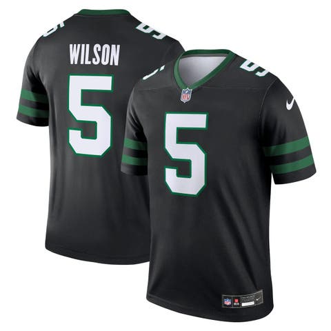 Men's Nike Garrett Wilson Black New York Jets Alternate Legend Player Performance Top