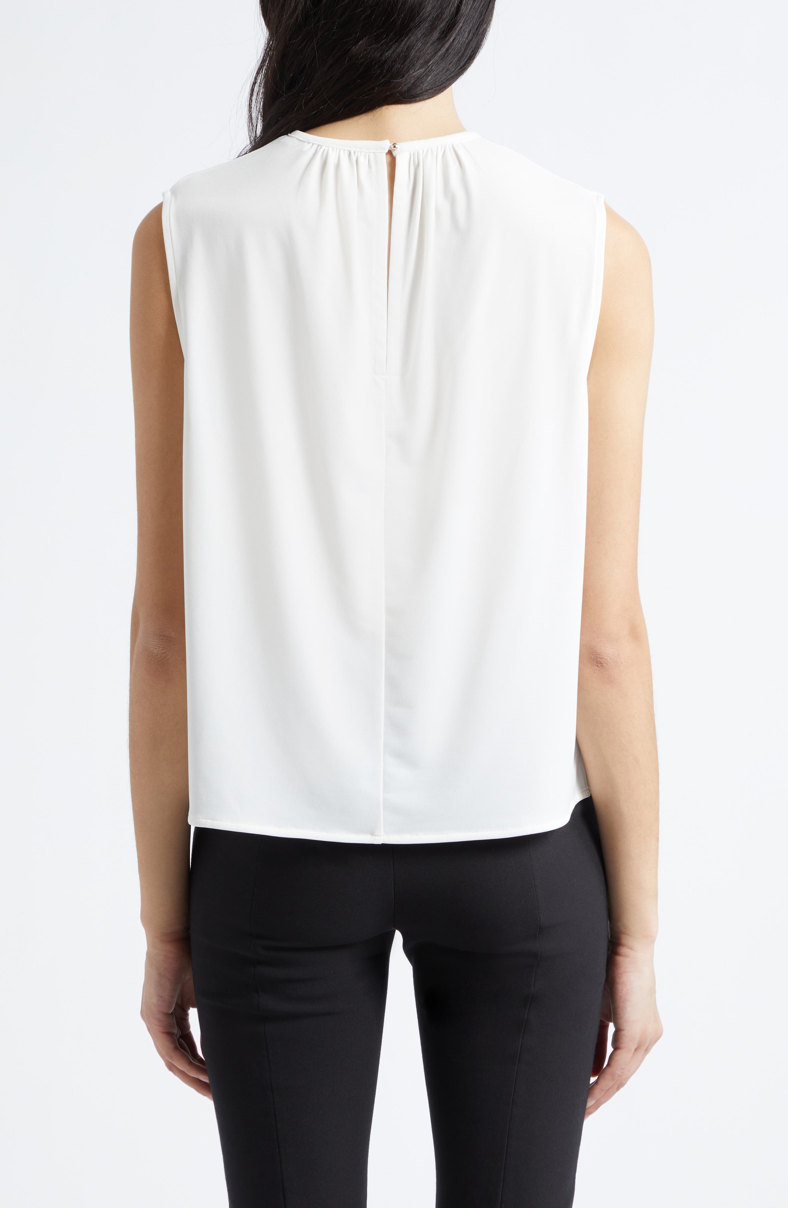 Vince Gathered Jewel Neck Top (Women) | Nordstromrack