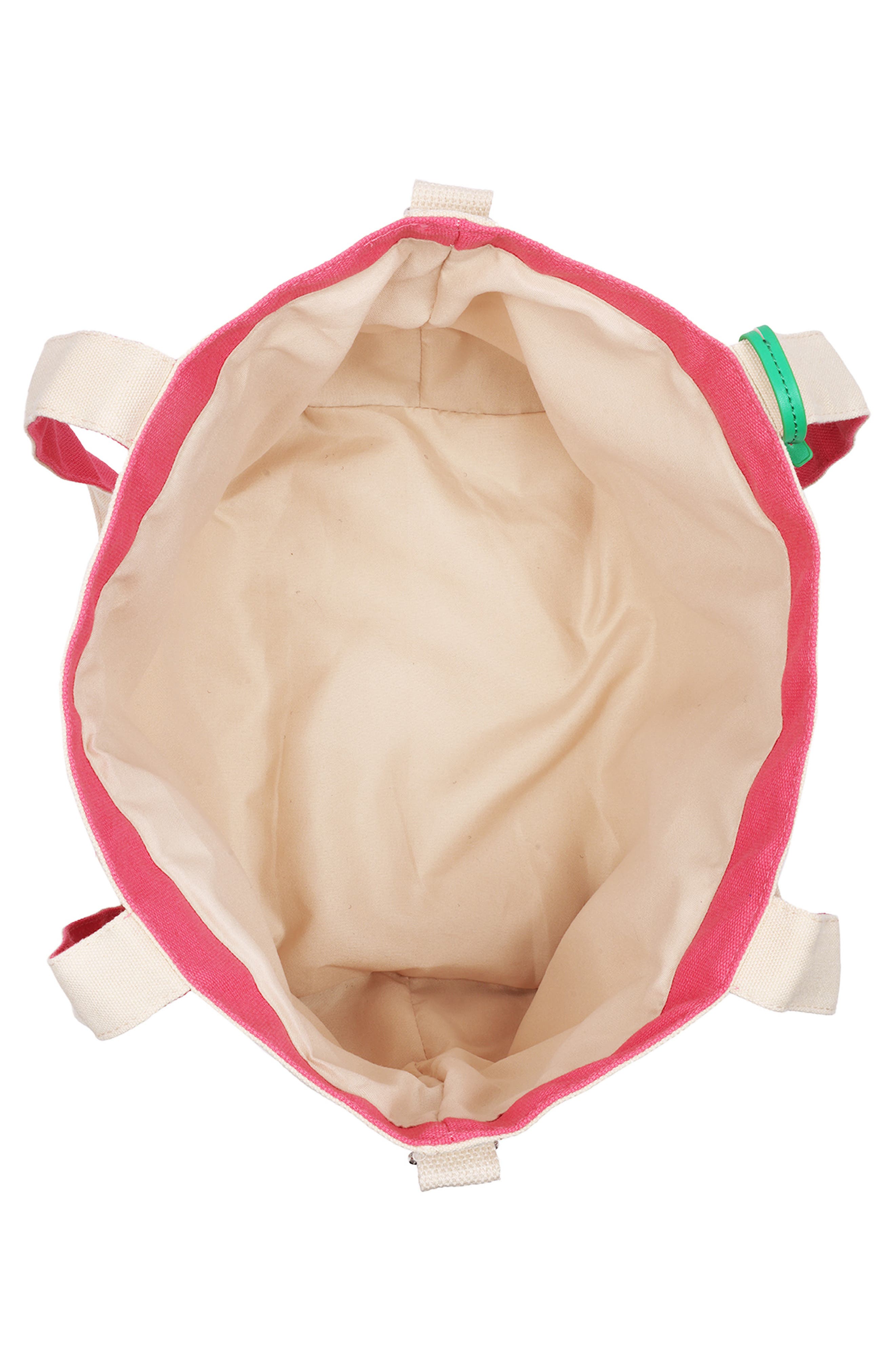 C & C California Strawberry Print Tote Bag, Alternate, color, Pink