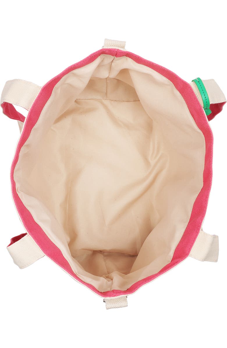 C & C California Strawberry Print Tote Bag, Alternate, color, Pink