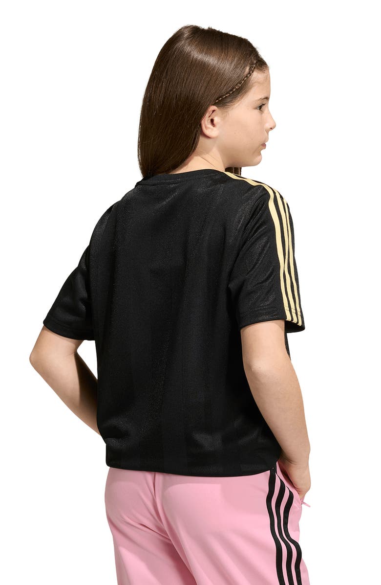adidas x Liberty London Kids' Recycled Polyester Jersey, Alternate, color, Black