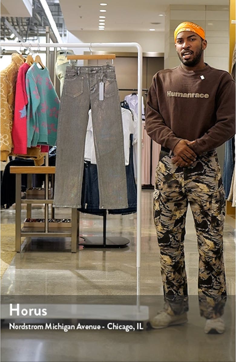 Kids' Foil Straight Leg Jeans, sales video thumbnail