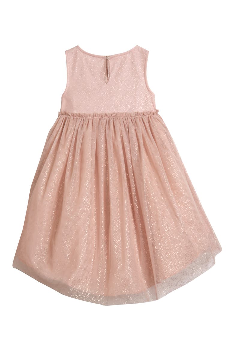 Shimmer Empire Waist Dress, Alternate, color, BLUSH